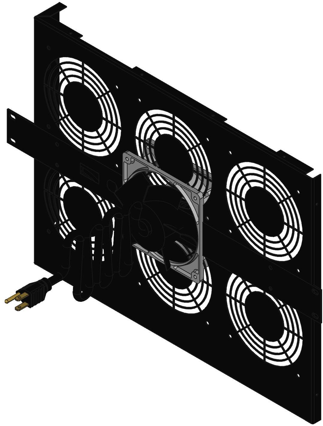 Hammond Manufacturing-FT600HA1BK null Fan Filter Assembly For Enclosure