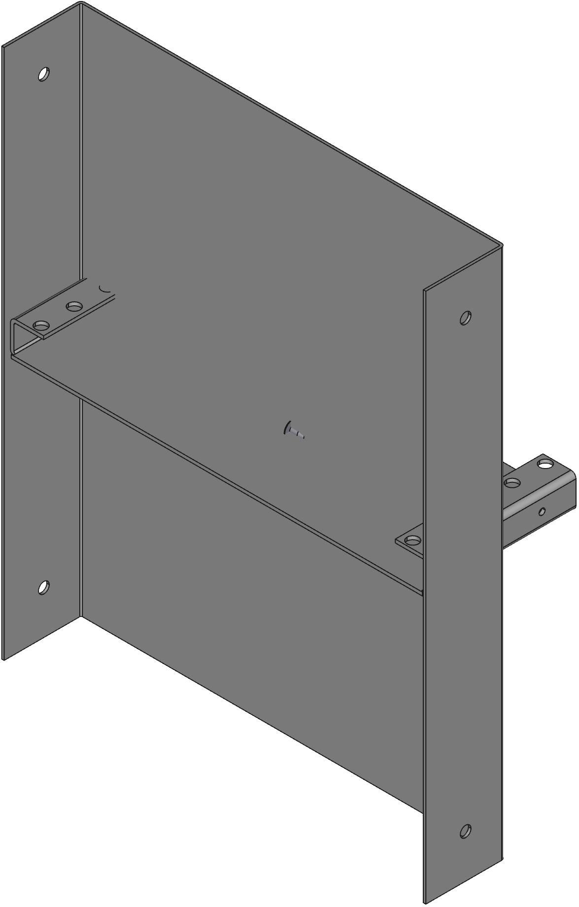 Hammond Manufacturing-1458E3 Kästen, Gehäuse und Gestelle Black Steel/Aluminum Wall Mount Instrument Enclosure