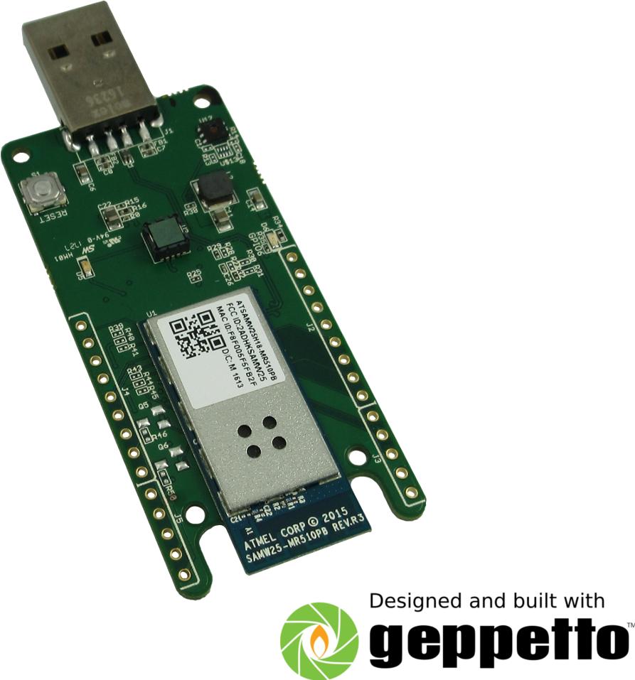 Gumstix, Inc-PKG900000000569 传感器开发电路板和套件 ATSAMW25/MS5611 Barometric/Motion/Temperature and Humidity Sensor Development Board