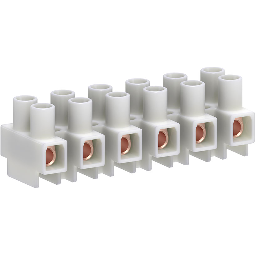 Molex-0391002206 Bloques terminales del conector Conn Barrier Strip 6 POS 12mm Panel Mount 40A/Contact