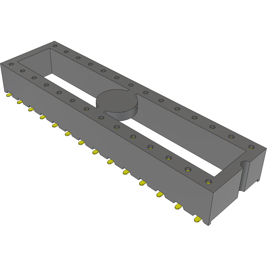 Samtec-ICF-328-T-O-TR 插座连接器 Conn DIP Socket SKT 28 POS 2.54mm Solder ST SMD T/R