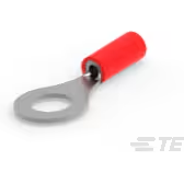 TE Connectivity-171507-2 Connector Terminals Ring Tongue Terminal 18-22AWG Copper Red 27.6mm Tin Bag