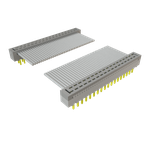Samtec-TCMD-18-D-12.00-01 Flachband Kabelbaugruppen Cable Assembly 0.304m 28AWG 1mm 36 to 36 POS IDC Connector to IDC Connector M-M TIGER EYE™ Clamshell
