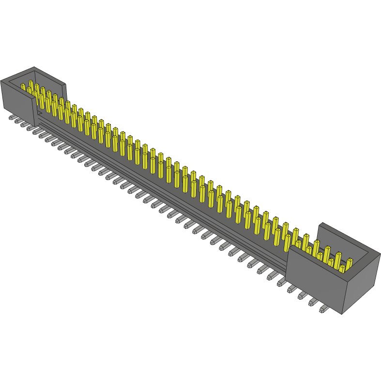 Samtec-FTMH-140-03-F-DV-ES 连接器插头及 PCB 插座 Conn Shrouded Header HDR 80 POS 1mm Solder ST Top Entry SMD Tube