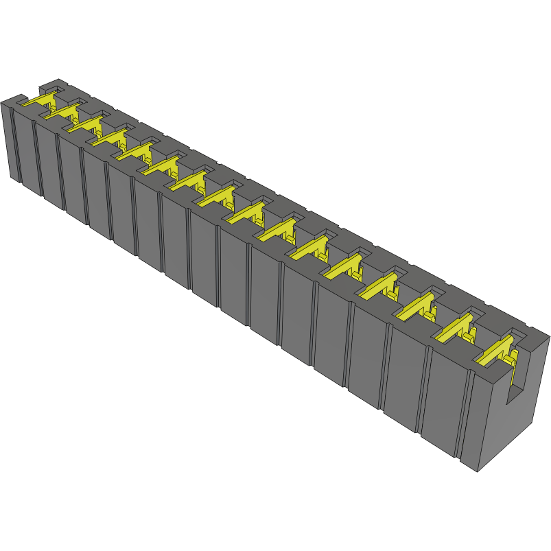 Samtec-MNT-116-BK-T 跳线及分流连接器 Conn Shunt F 32 POS 2.54mm ST Bulk