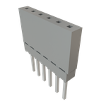 Conn Elevated Socket SKT 6 POS 2.54mm Solder ST Top Entry Thru-Hole Bulk