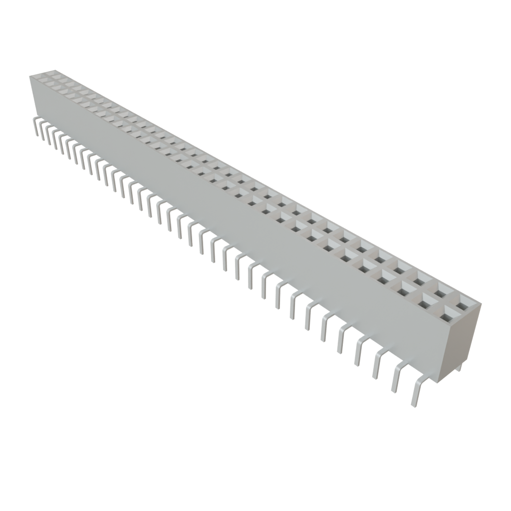 Samtec-BCS-135-L-D-PE-BE Steckverbinderleisten und Leiterplattenbuchsen Conn Socket Strip SKT 70 POS 2.54mm Solder ST Bottom Entry Thru-Hole TIGER CLAW™ Tube