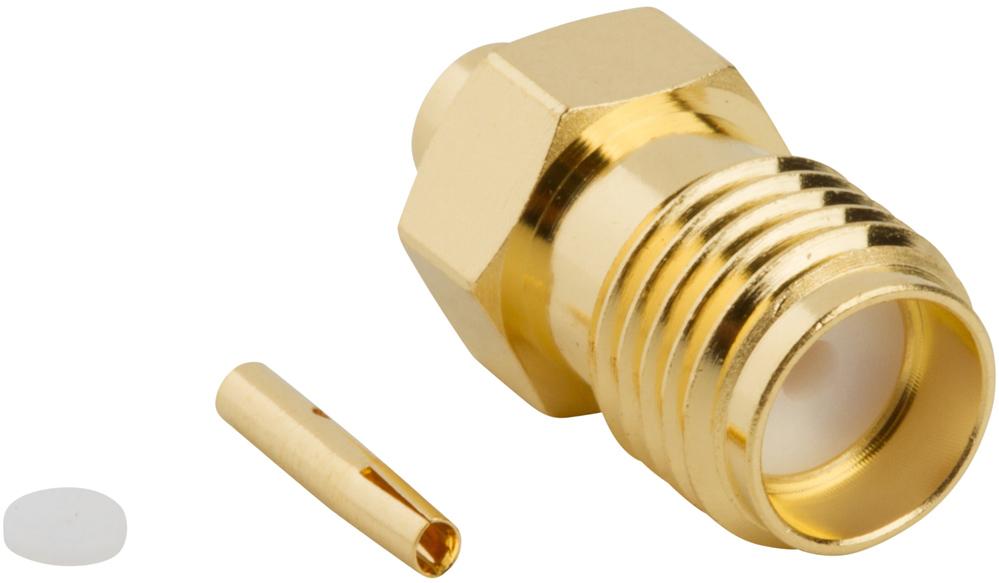 Amphenol RF-132103 射频连接器 Conn SMA 0Hz to 18GHz 50Ohm Solder ST Cable Mount RCP Gold