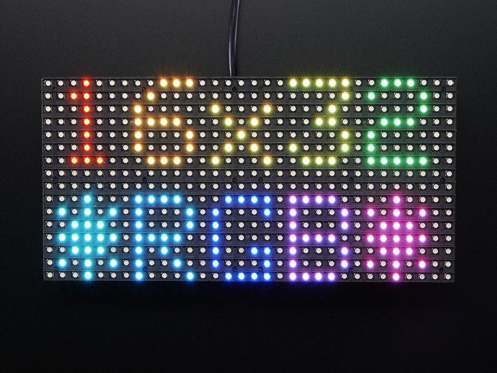 Adafruit Industries-420 LED-Anzeigen, Punktmatrix AlphanumericDisplay Matrix Panel 1DIGIT