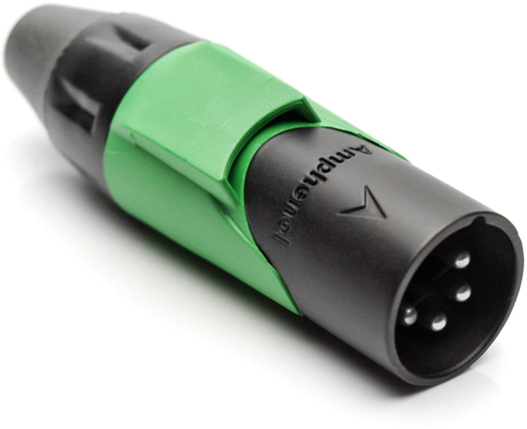 Amphenol-AX4MB5M Connettore audio e video Conn XLR Connector M 4 POS Solder Cup ST Cable Mount 4 Terminal 1 Port Box