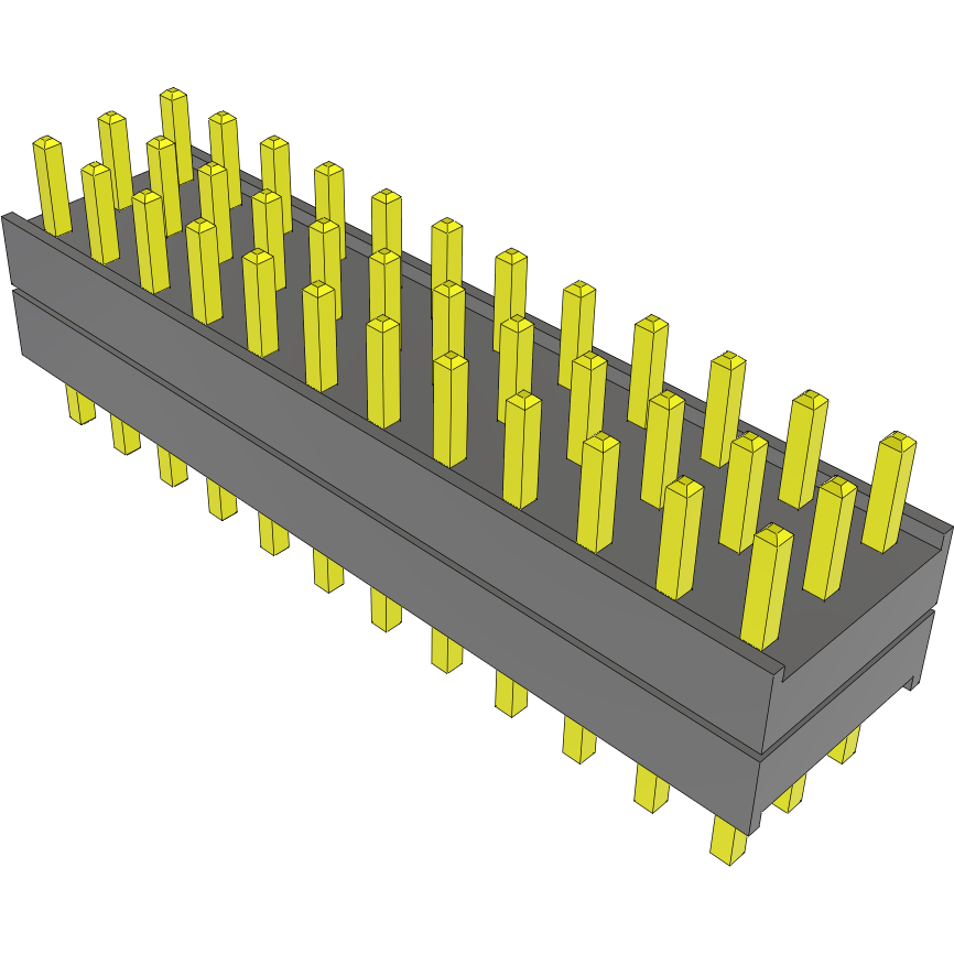 Samtec-DW-12-07-T-T-210 Steckverbinderleisten und Leiterplattenbuchsen Conn Board Stacker HDR 36 POS 2.54mm Solder ST Top Entry Thru-Hole Bulk