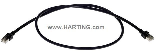 HARTING-09459711136 null Cable Assembly Patch Cable 2.5m 26AWG RJ-45 to RJ-45 8 to 8 POS M-M Crimp-Crimp