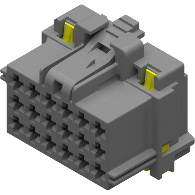 Delphi-35129604 Einzeladersteckverbinder, Gehäuse Conn Housing F 18 POS Crimp ST Cable Mount Gray