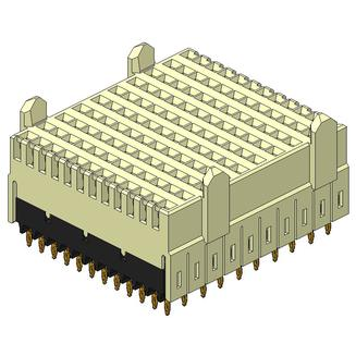 Amphenol Communications Solutions-10125559-102LF Connector Rectangular AirMax VS2®, Backplane Connectors, 4-Pair, 120 -position, 2mm pitch, 10 column, Vertical Receptacle