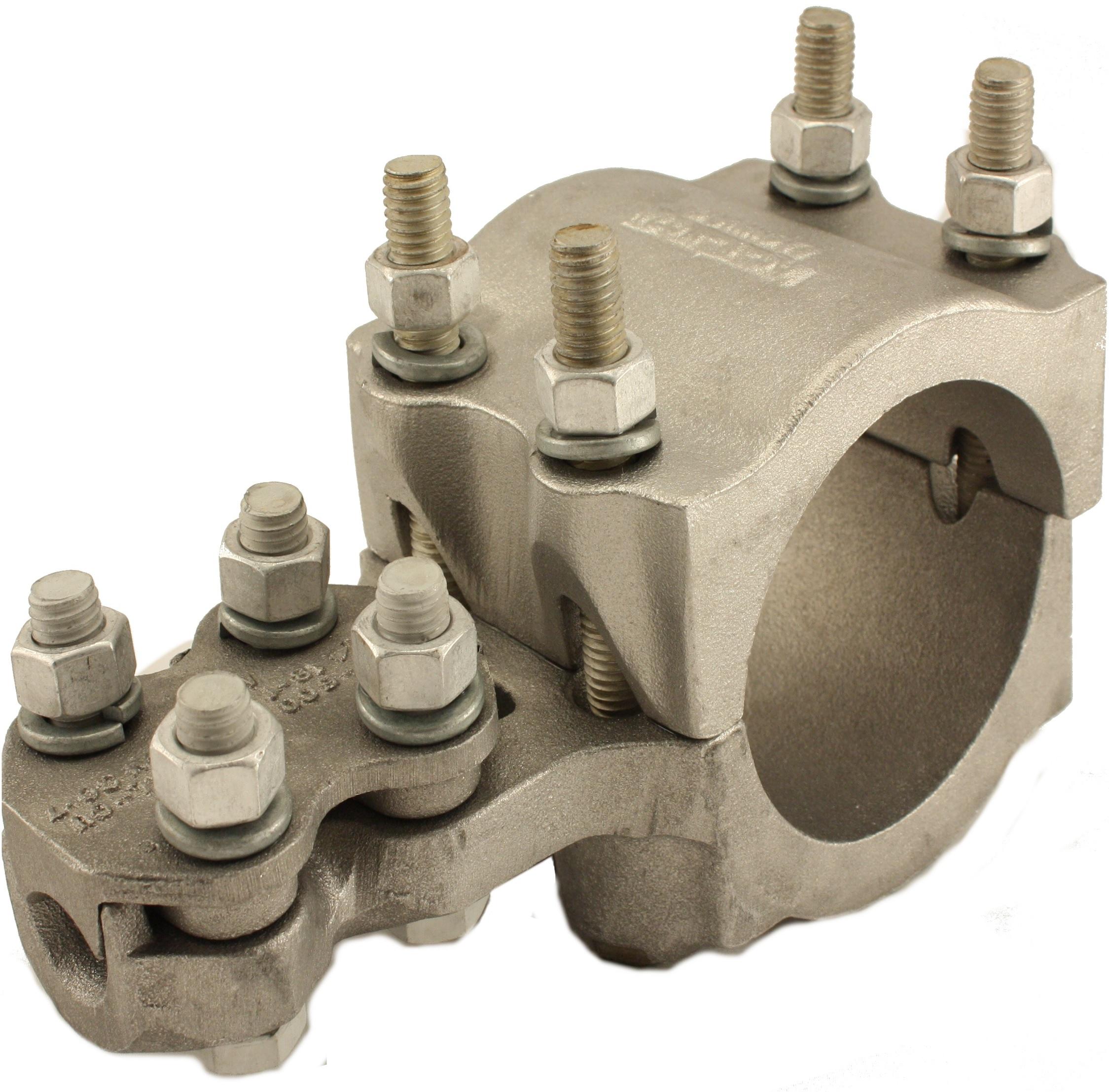 BURNDY-NNTR36A25A Accessori per cavi Cast Al Alloy Tee Connector, Cable to Cable