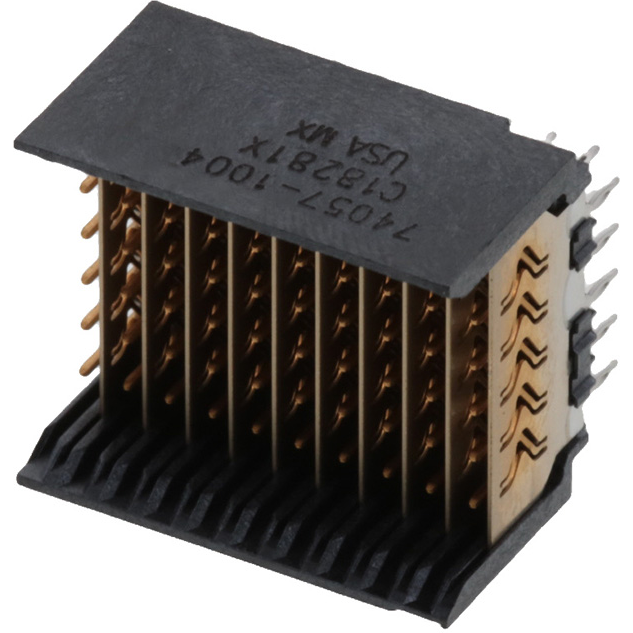 Molex-740571004 背板连接器 Conn VHDM HDR 60 POS 1mm Press Fit ST Thru-Hole VHDM® Tube