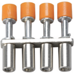 Altech Corporation-CA742/10 コネクタアクセサリ Internal Jumper Assemblies, INSULATED INTERNAL JUMPER