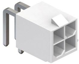 CnC Tech, LLC-4282-1-0200-04-SP Embases de raccordement et réceptacles PCB Conn Wire to Board M 4 POS 4.2mm Solder RA Side Entry Thru-Hole Tray