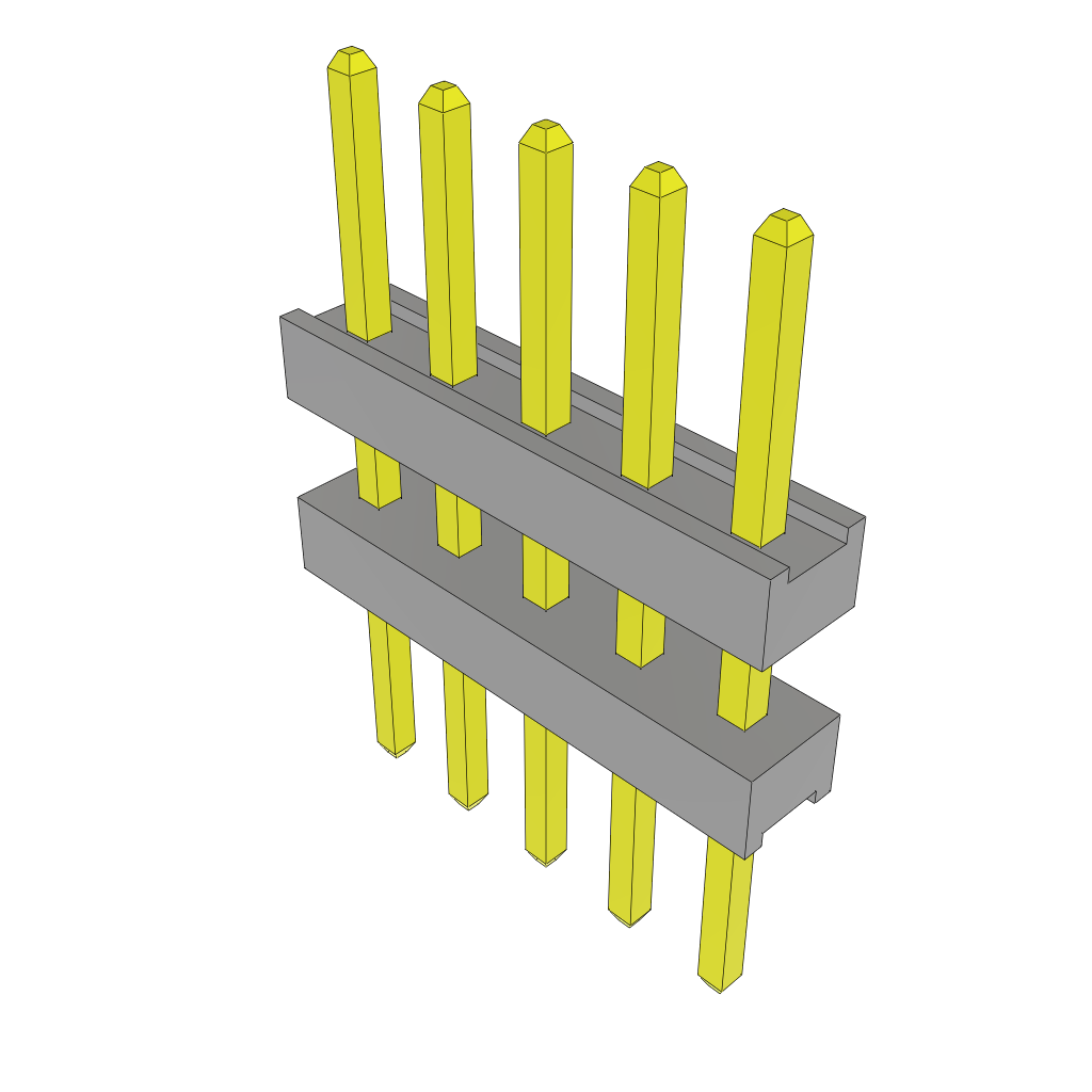 Samtec-TW-05-03-G-S-195-170 连接器插头及 PCB 插座 Conn Board Stacker HDR 5 POS 2mm Solder ST Top Entry Thru-Hole Bulk