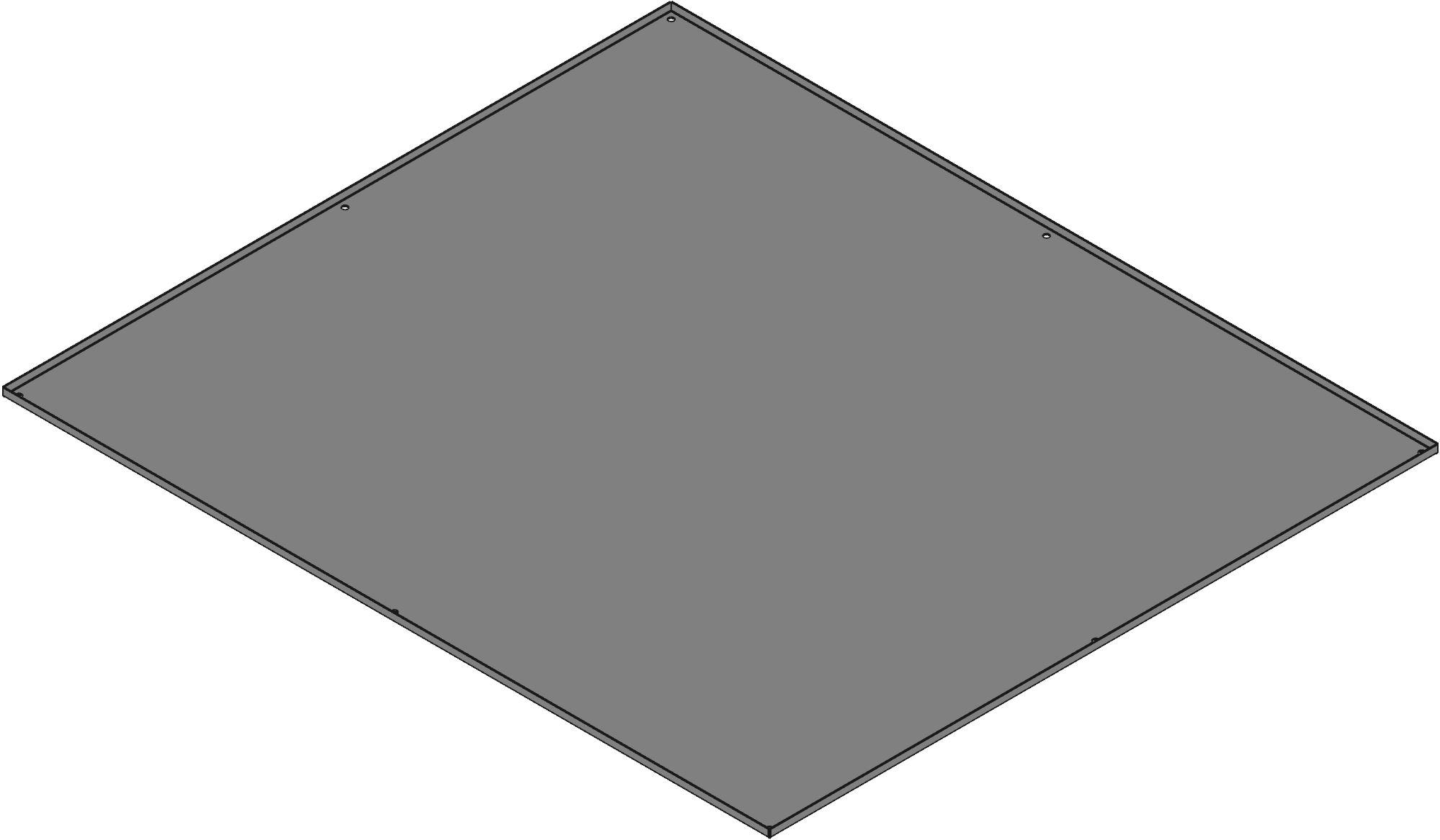 Hammond Manufacturing-90BYFW null Inner Panel, Steel, White, 78 In Length, 68 In Width