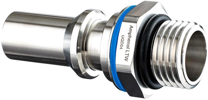 Amphenol-SQD-04PAEM-PBE001 Accessori per la gestione termica Thrml Mgmt Access Liquid Cooling Socket Blue Staniless Steel