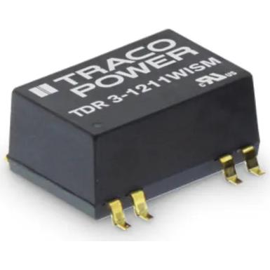 TRACO Electronic AG-TDR 3-2423WISM Convertisseur CC en CC et module de régulateur de commutation Module DC-DC 24VIN 2-OUT -15V/15V 0.1A/0.1A 3W 7-Pin SMD Tube