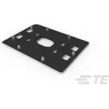 TE Connectivity-2299805-3 连接器配件 Connector Accessories Back Plate Assembly Straight Carbon Steel Nickel Box/Tray