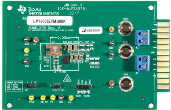 Texas Instruments-LM76003EVM-500K Power Management Development Boards and Kits LM76003 DC to DC Converter and Switching Regulator Chip 3.3V/5V Output Evaluation Board