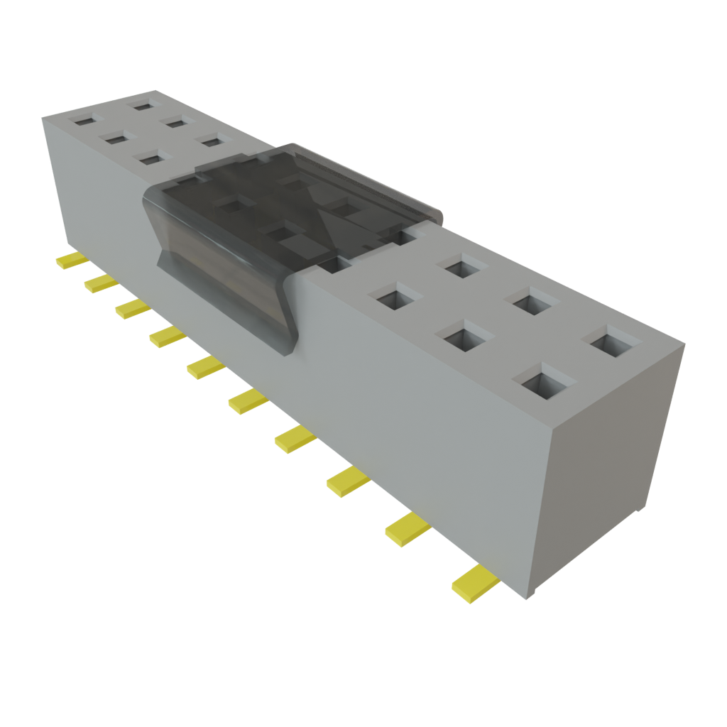 Samtec-TLE-110-01-G-DV-A-P Steckverbinderleisten und Leiterplattenbuchsen Conn Socket Strip SKT 20 POS 2mm Solder ST Bottom Entry SMD Tube