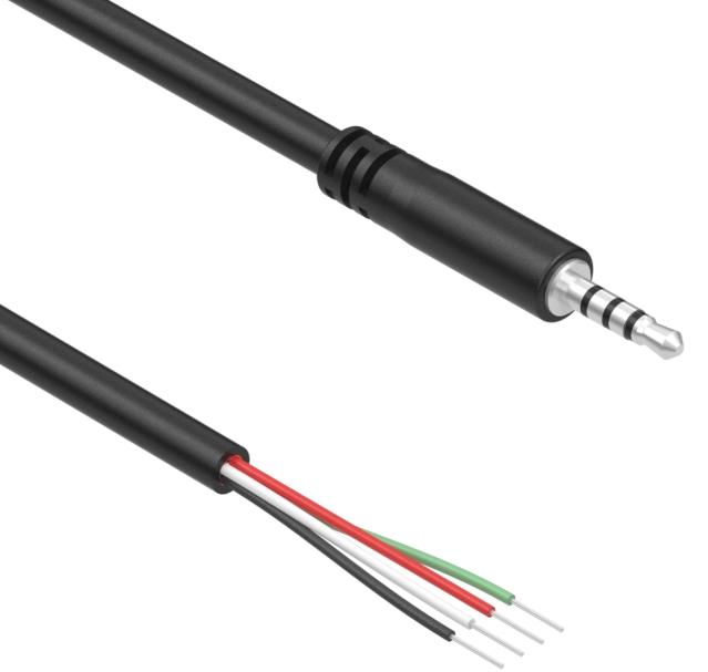 Tensility International-10-00340  Cable Assembly Audio Round 1.83m 2.5mm Audio 4 POS PL 28AWG
