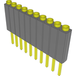 Conn Socket Strip SKT 10 POS 2.54mm Solder ST Thru-Hole Bulk