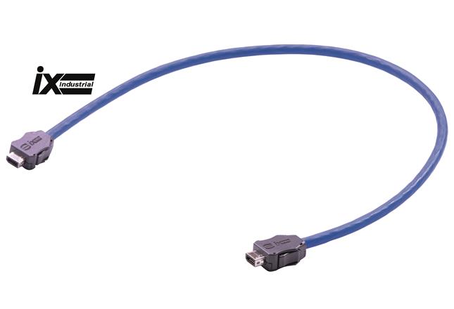 HARTING-33480101822005 Andere Kabelbaugruppen Cable Assembly Round 0.5m 26AWG IX Industrial Connector to IX Industrial Connector 10 to 10 POS M-M IDT-IDT ix Industrial®