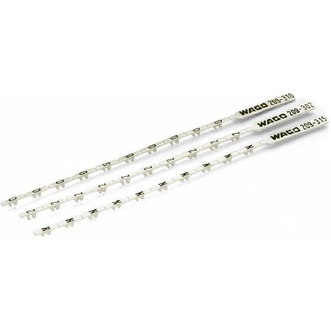 WAGO-209-311 Connector Accessories Connector Accessories Marker Strip Straight Polyamide 6/6 Black/White Box