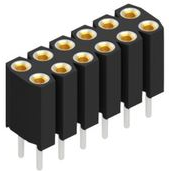 Fischer Elektronik-BL 6 12 Steckverbinderleisten und Leiterplattenbuchsen Conn Socket Strip SKT 12 POS 2.54mm Solder ST Thru-Hole