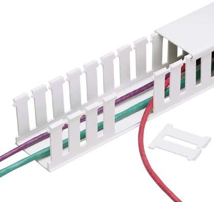 Panduit-NE1X1.5WH6 Wiring Ducts Wiring Ducts Slotted Rectangular Screw Noryl White