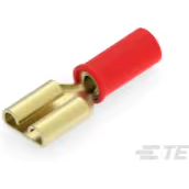 TE Connectivity-55675-2 Terminales del conductor Quick Disconnect Terminal 18-22AWG Brass Red F 23.4mm Tin Reel