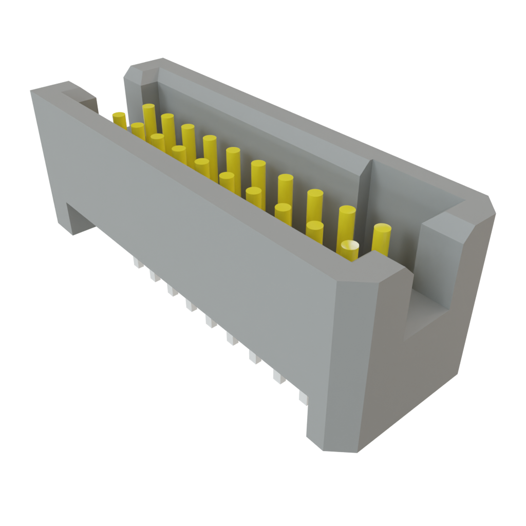 Samtec-TFM-110-01-S-D Cabezales del conector y receptáculos PCB Conn Shrouded Header (4 Sides) HDR 20 POS 1.27mm Solder ST Top Entry Thru-Hole TIGER EYE™ Tube