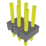 Conn Unshrouded Header HDR 6 POS 2.54mm Solder ST Top Entry Thru-Hole Bulk