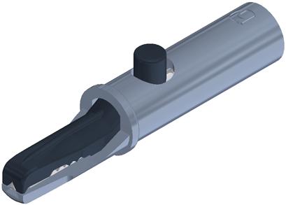 SKS Kontakttechnik-AK 10 BLACK Equipo de prueba electrónico del conector Conn Alligator Clip F 1 POS ST Cable Mount 1 Port