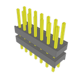 Conn Board Stacker HDR 14 POS 2.54mm Solder ST Top Entry Thru-Hole Bulk