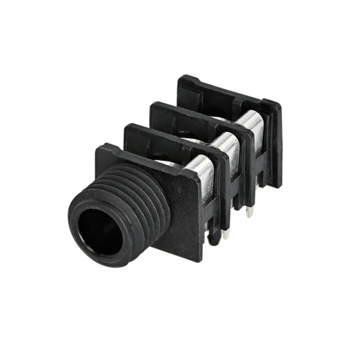 Neutrik Group-NRJ3HF-1 Connector Audio and Video Conn 1/4" Stereo Jack F 4 POS 6.35mm Solder RA Thru-Hole 4 Terminal 1 Port