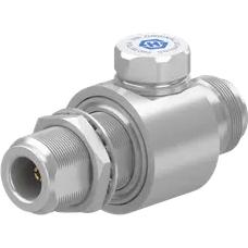 HUBER+SUHNER-3401.17.0056 Connector RF Conn Type N Adapter 0Hz to 1000MHz 50Ohm ST F/F Gold