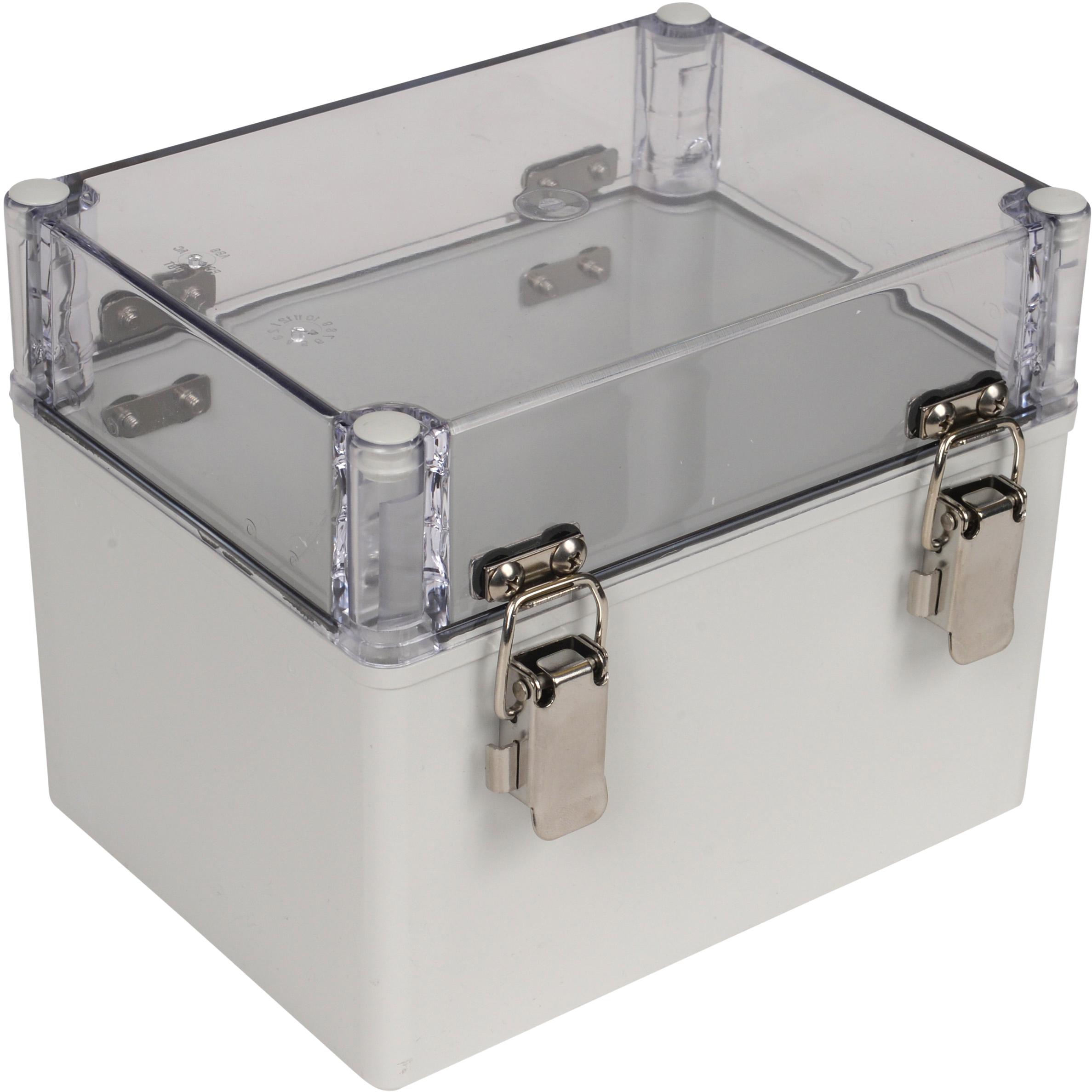 Bud Industries-PTH-22502-C  Light Gray Polycarbonate Wall Mount NEMA Box