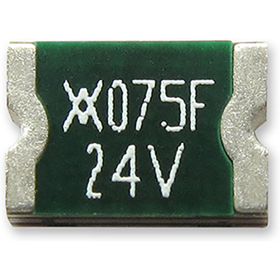 Littelfuse-RF1181-000 Fusible reprogramable PTC PTC Resettable Fuse 0.75A(hold) 1.5A(trip) 24VDC 40A 0.8W 0.3s 0.09Ohm SMD Solder Pad 1812 T/R