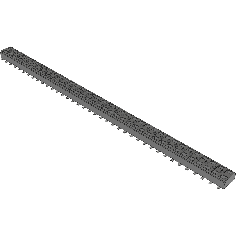 Samtec-CLT-138-02-L-D-BE-A Cabezales del conector y receptáculos PCB Conn Socket Strip SKT 76 POS 2mm Solder ST Bottom Entry SMD TIGER CLAW™ Tube