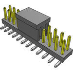 Conn Unshrouded Header HDR 24 POS 2mm Solder ST Top Entry SMD T/R
