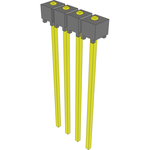 Conn Unshrouded Header HDR 4 POS 2.54mm Solder ST Top Entry Thru-Hole Bulk