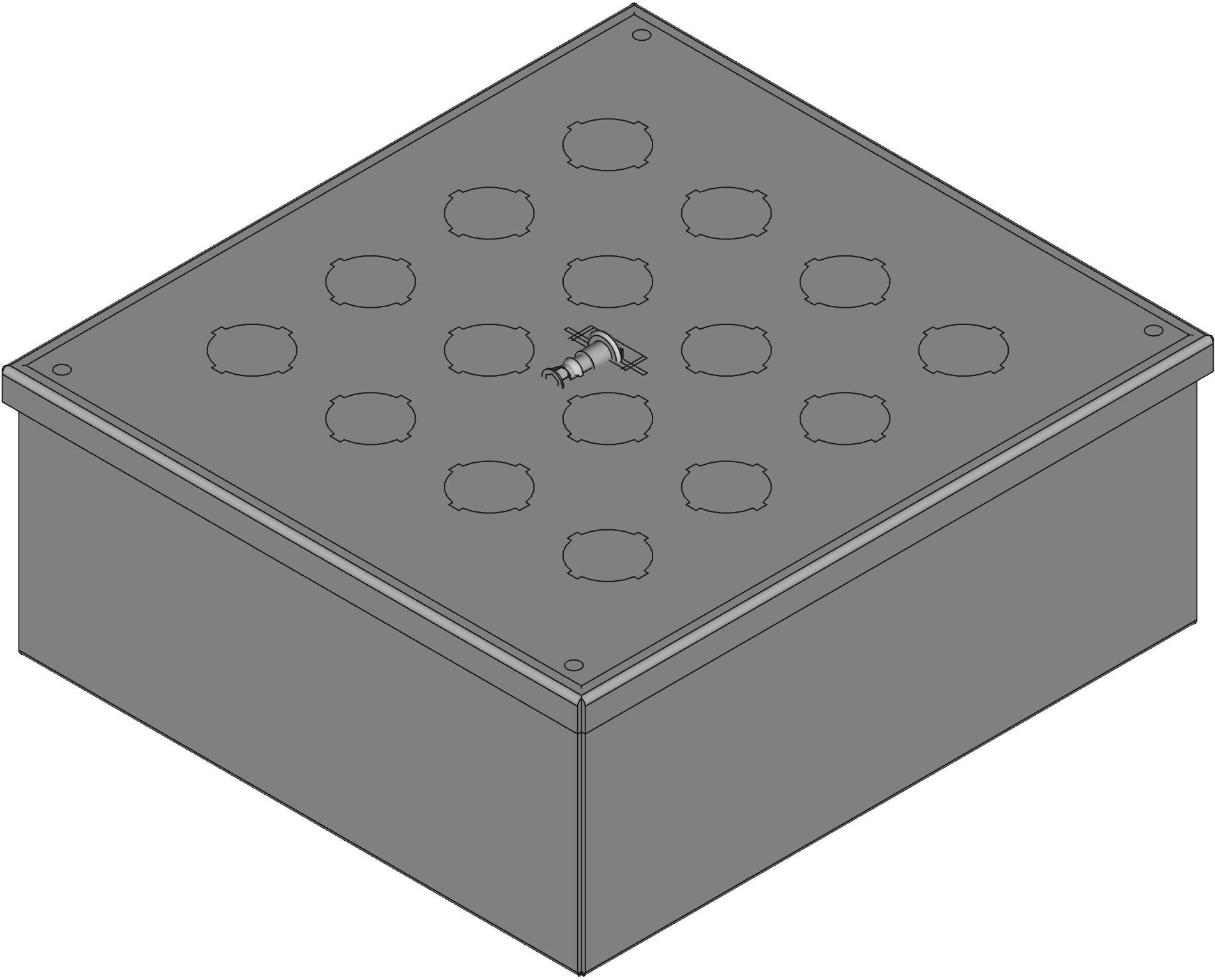 Hammond Manufacturing-1437S Boîtes, boîtiers et supports Pushbutton Enclosures - Nema 12, 13