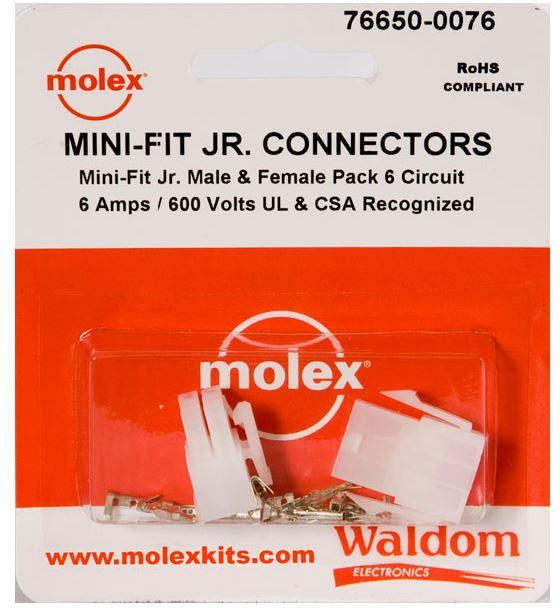 Molex-76650-0076 元器件套件 Wire-to-Wire Power Connectors Kit