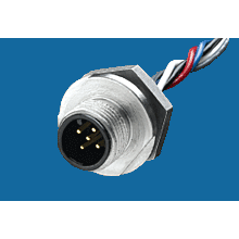Molex-8R4J460003 Conector circular Conn M12 Circular PIN 4 POS Solder ST Thru-Hole 4 Terminal 1 Port